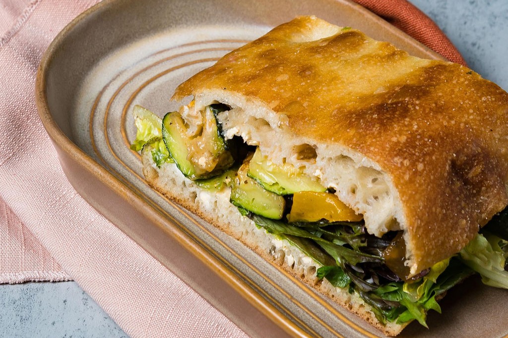 Mediterranean Roast Vegetable Pide