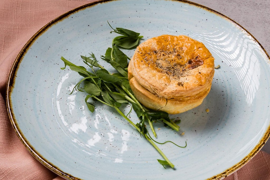 Pork and watercress pie