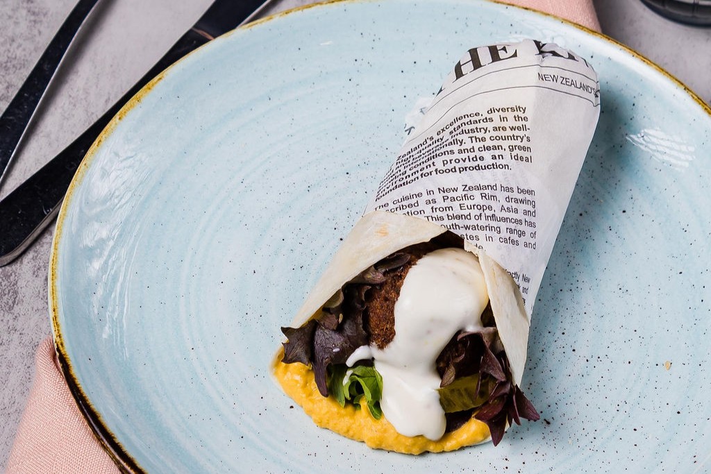 Spiced Pumpkin and Lentil Wrap