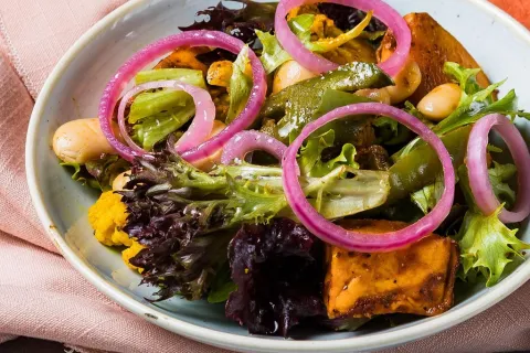 Chipotle Glazed Kumara Salad
