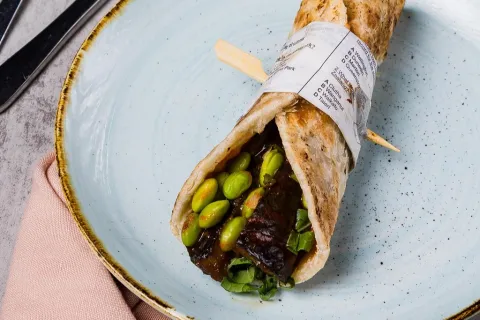 Miso Eggplant Roti